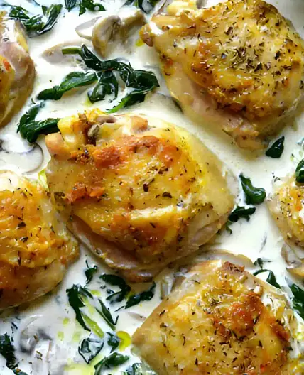 Surprême de Poulet aux Champignons