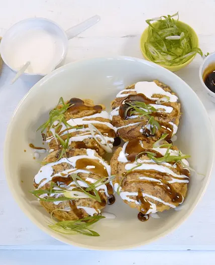 Pie maker beef and noodle okonomiyaki (Japanese Savoury Pancakes) recipe