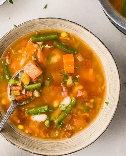 Slow Cooker Hearty Vegetable and Bean Soup