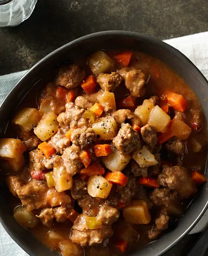Slow-Cooker Hamburger Hash