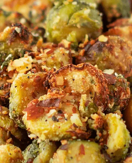 Crispy Air Fryer Brussels Sprouts (Keto, Low Carb)