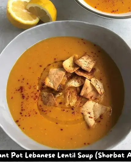 The Best Instant Pot Lebanese Lentil Soup (Shorbat Adas)
