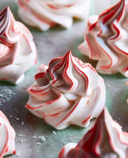 Peppermint Meringues