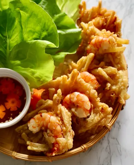 Simplest Vietnamese Fried Shrimp Cake - West Lake Shrimp Cake