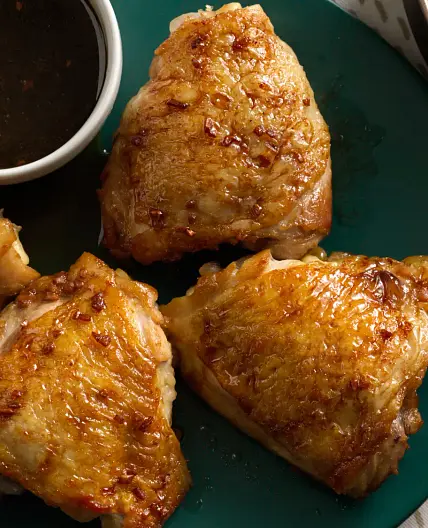 Soy-Brown Sugar-Glazed Chicken Thighs