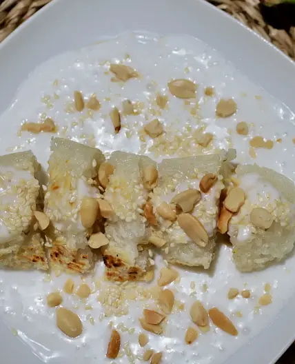 Vietnamese Grilled Banana in Sticky Rice (without Banana Leaves)