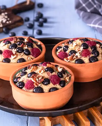 Baked Oats - Healthy Breakfast - No Flour - No Sugar - No Butter