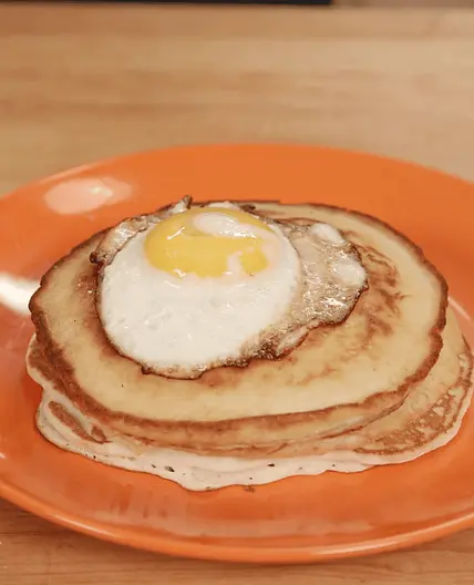 Egg on Pancakes