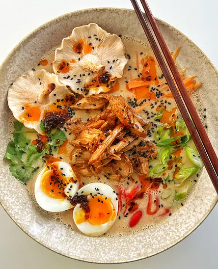Homemade Leftover Turkey Ramen