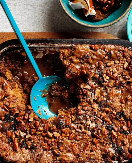 Yotam Ottolenghi's sticky date and pecan pudding
