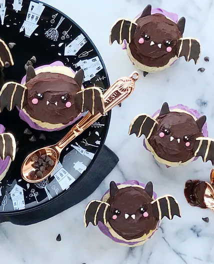 Batty Ube Cream Puffs