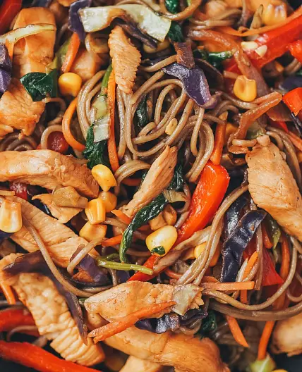 Easy Soba Stir-Fry with Chicken