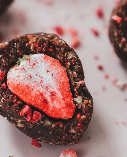 Strawberry Protein Bliss Balls