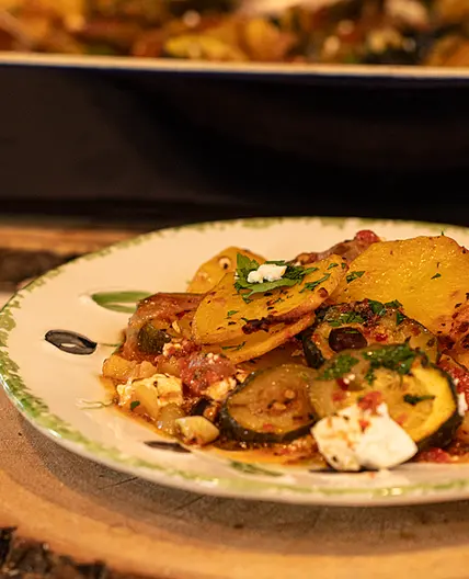 Zucchini & Potatoes Briam Bake