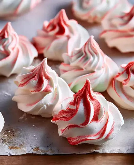 Peppermint Meringues