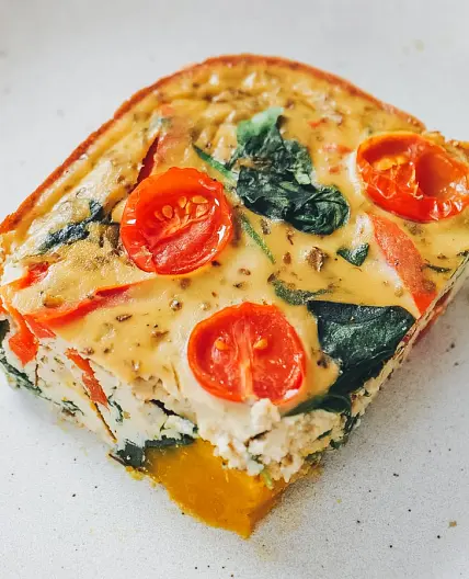 Vegan Crustless Quiche