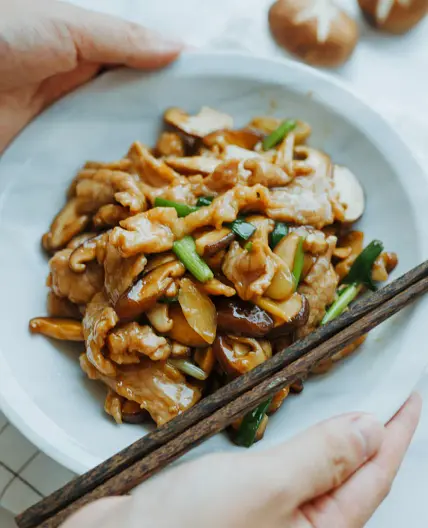 Pork and Mushroom Stir Fry