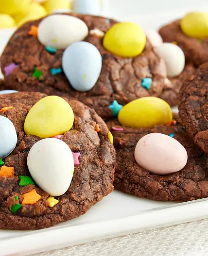 Easter Egg Brownie Cookies