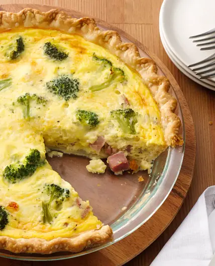 Ham and Broccoli Quiche