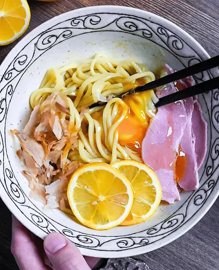 Tamago Kake Men (TKM Japanese Egg on Noodles)