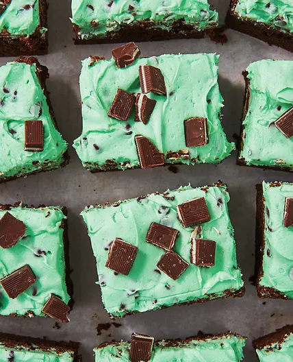 Mint Chocolate Chip Brownies