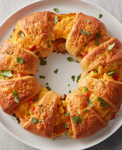 Bacon, Egg and Cheese Brunch Ring
