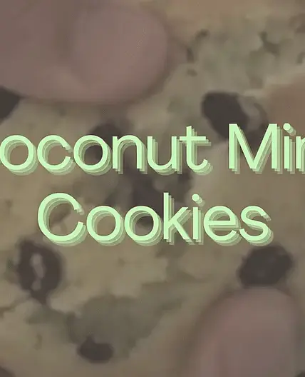 Coconut Mint Cookies