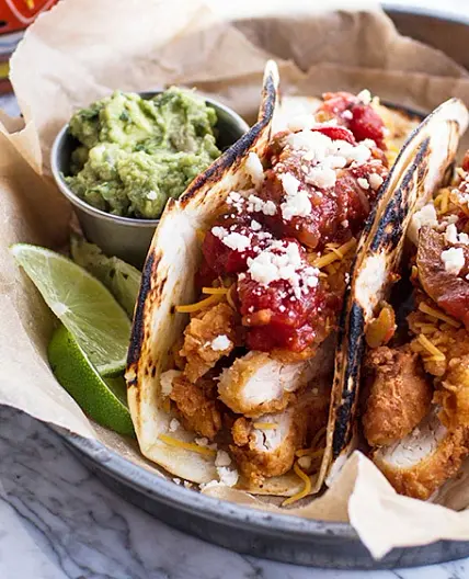 Southern Fried Chicken Tacos