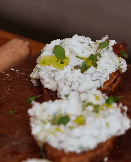 Bruschetta with Herb Ricotta