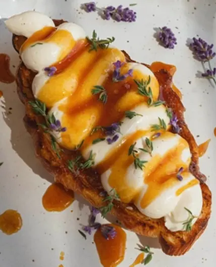 Whipped Ricotta with Honey Croissants