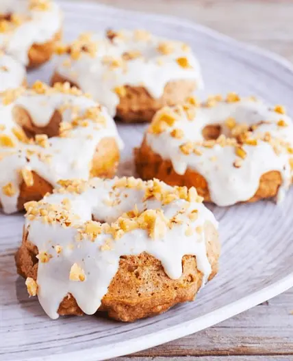 Baked Banana Nut Donuts