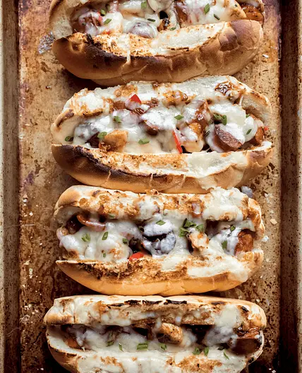 Chicken and Sausage Hoagies