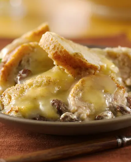 Bread Pudding with Whiskey Sauce