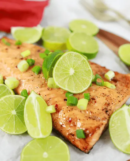 Air Fryer Keto Garlic Butter Salmon