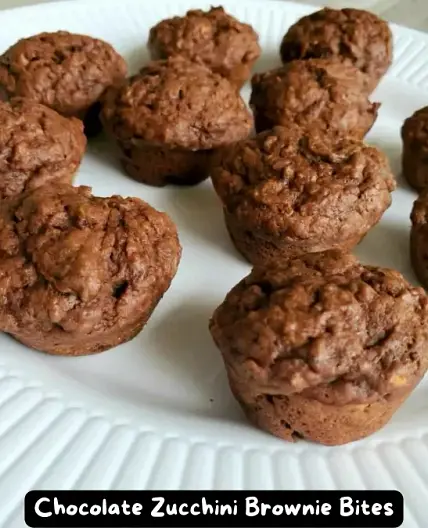 The Best Chocolate Zucchini Brownie Bites
