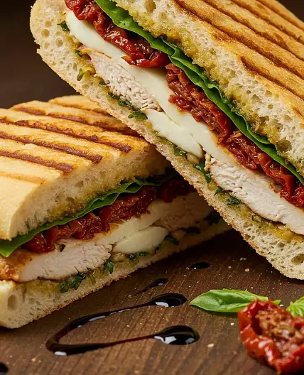 Recette panini au poulet grillé