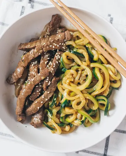 Mongolian Beef with Zoodles