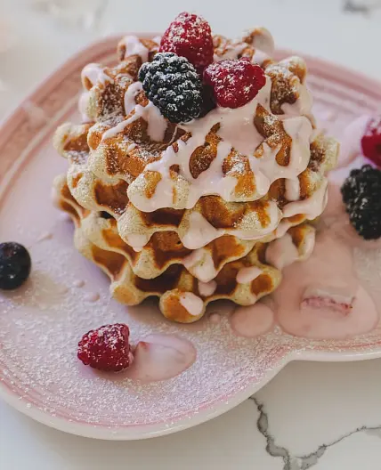 Healthy Fluffy Waffles - GF