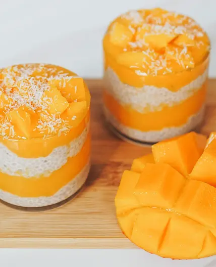 3-Ingredient Mango Chia Pudding