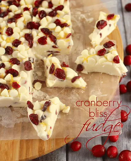 Cranberry Bliss Fudge