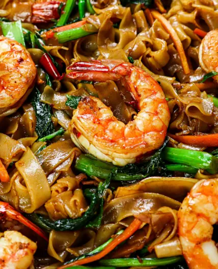 Drunken Thai Shrimp Noodles