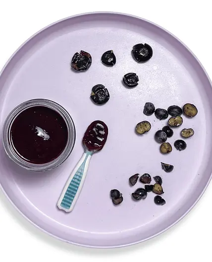 Spoon-Worthy Blueberry Baby Food (puree & blw) | Baby FoodE