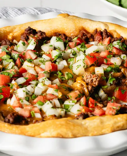 Easy Crescent Taco Bake