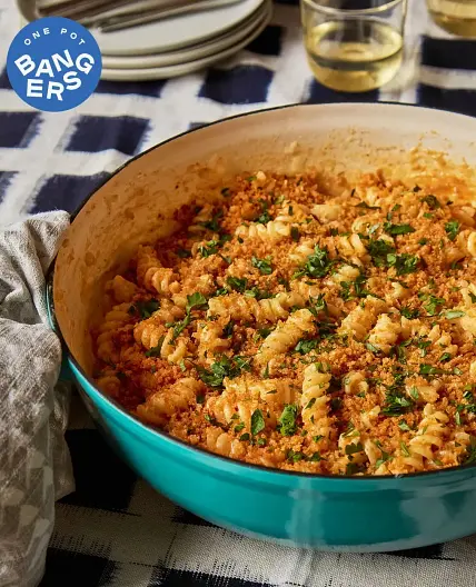 One-Pot Manchego Mac and Cheese with Pimentón Bread Crumbs