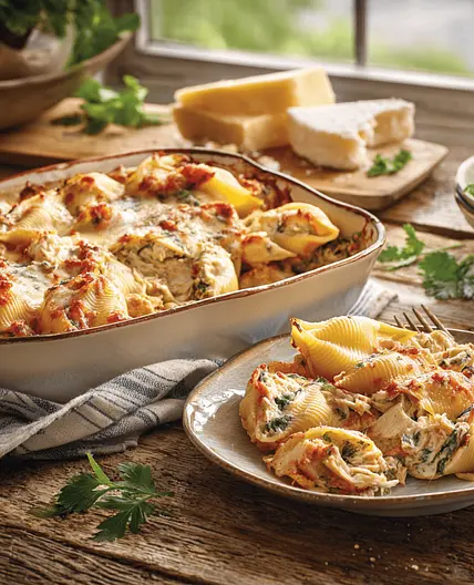 Smoked Chicken and Artichoke Stuffed Pasta