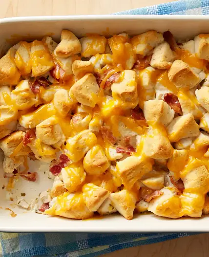 Chicken-Bacon-Ranch Bubble-Up Bake