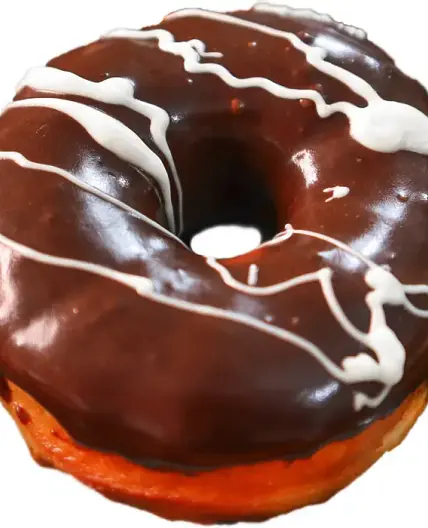 Double Chocolate Frosted Donuts