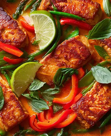 Salmon Coconut Curry (Thai-Style, One Pan)