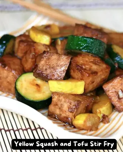 The Best Yellow Squash and Tofu Stir Fry