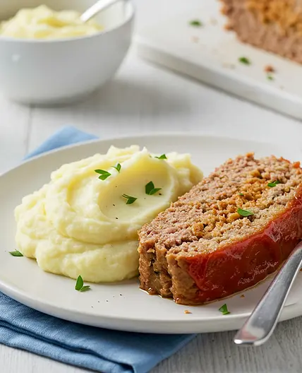 Best Meatloaf with Mashed Potatoes
